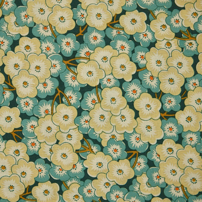 Cotton Floral - Daisy Field #2 - Yellow (detail)