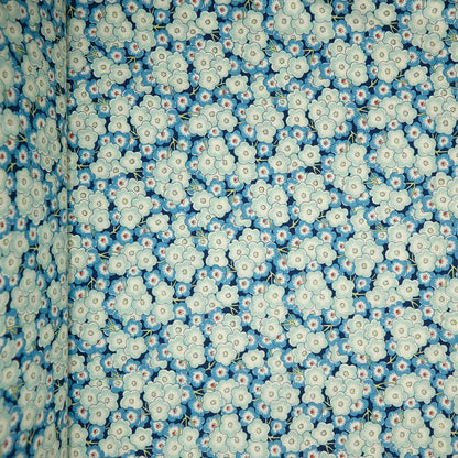 Cotton Floral - Daisy Field #2 - Blue