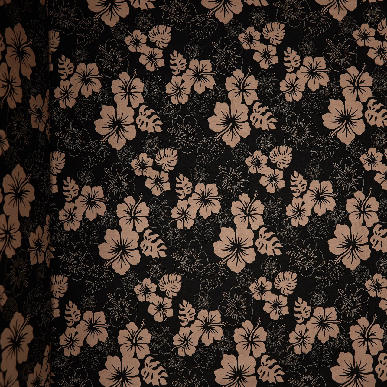 Cotton Floral - Western Hibiscus #2 - Brown