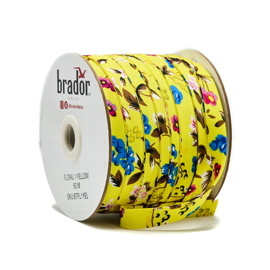Ditsy Floral Bias - Yellow (roll)