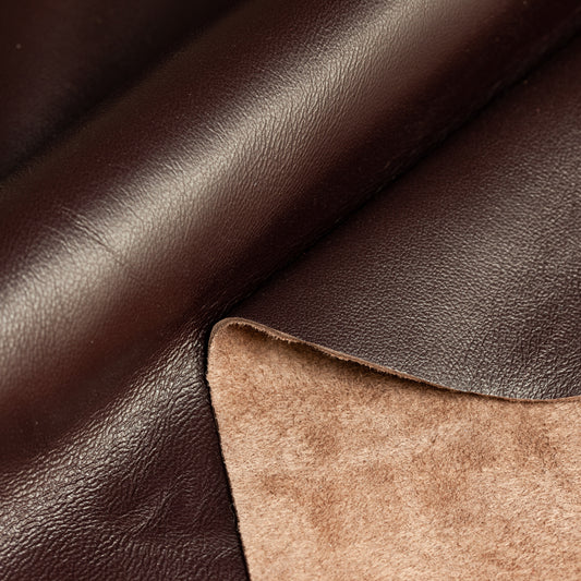 Italian Lamb Leather - Sateen Brown