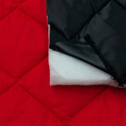 Quilted PrimaSoft™ - 2-Sided, 10oz - Red / Black (detail)