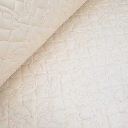 Embroidered Quilt 2-Sided - Ulu - Ivory