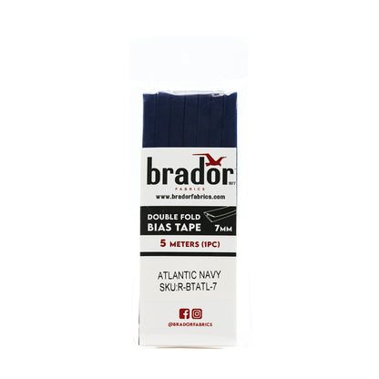 Bias Tape - Atlantic Navy 7mm (pack)