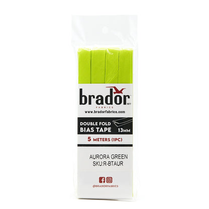 Bias Tape - Aurora Green 13mm (pack)