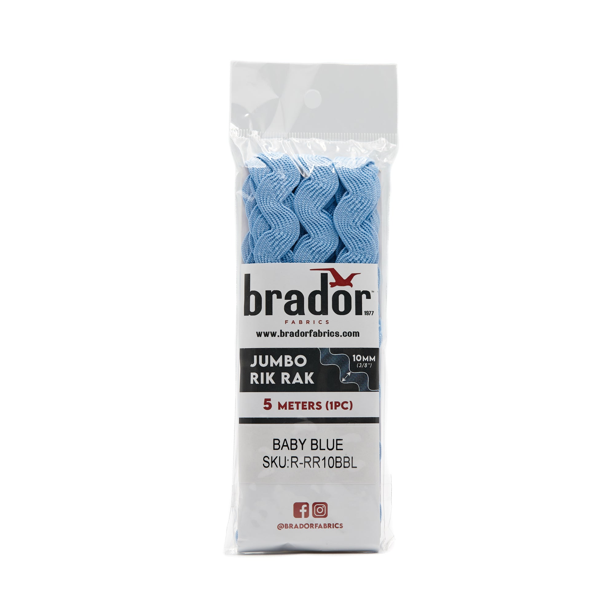 Rik Rak - Baby Blue 10mm Pack