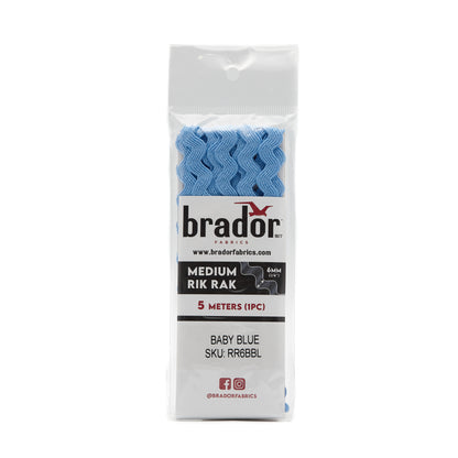 Rik Rak - Baby Blue 6mm Pack