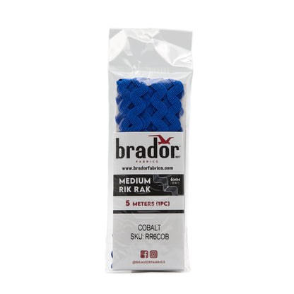 Rik Rak - Cobalt (Royal Blue) 6mm Pack