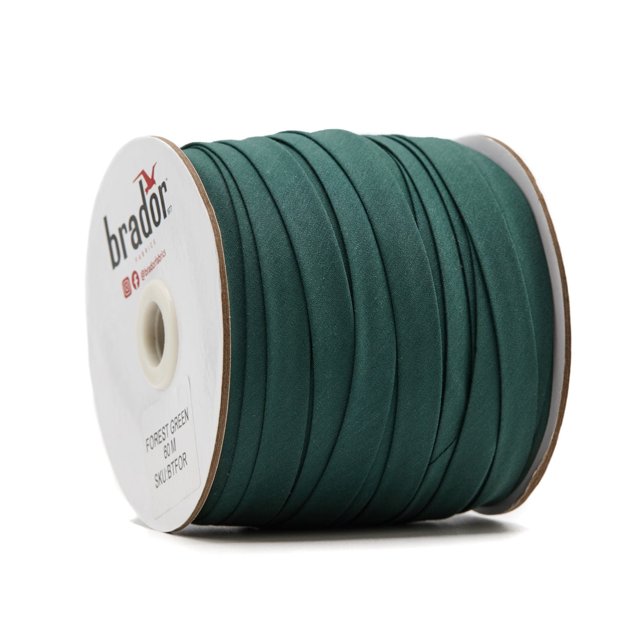 Bias Tape - Forest Green 13mm (roll)