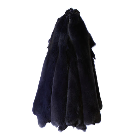 Dyed Norweigan Blue Fox Fur - Atlantic Navy