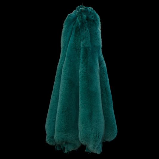 Dyed Shadow Fox Fur - Emerald