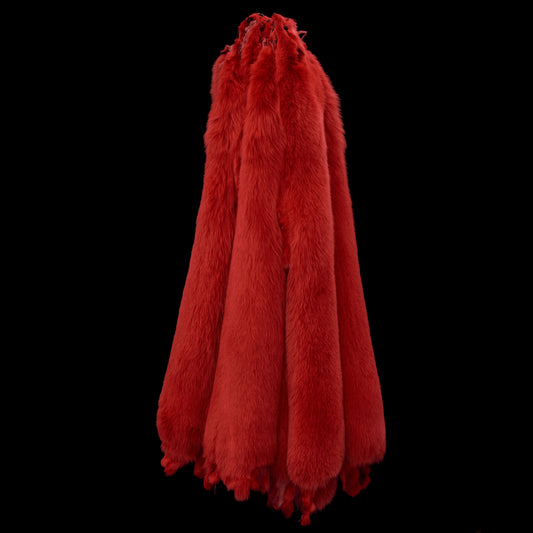 Dyed Shadow Fox Fur - Red