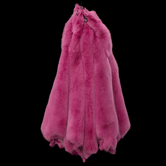 Dyed Shadow Fox Fur - Wild Rose