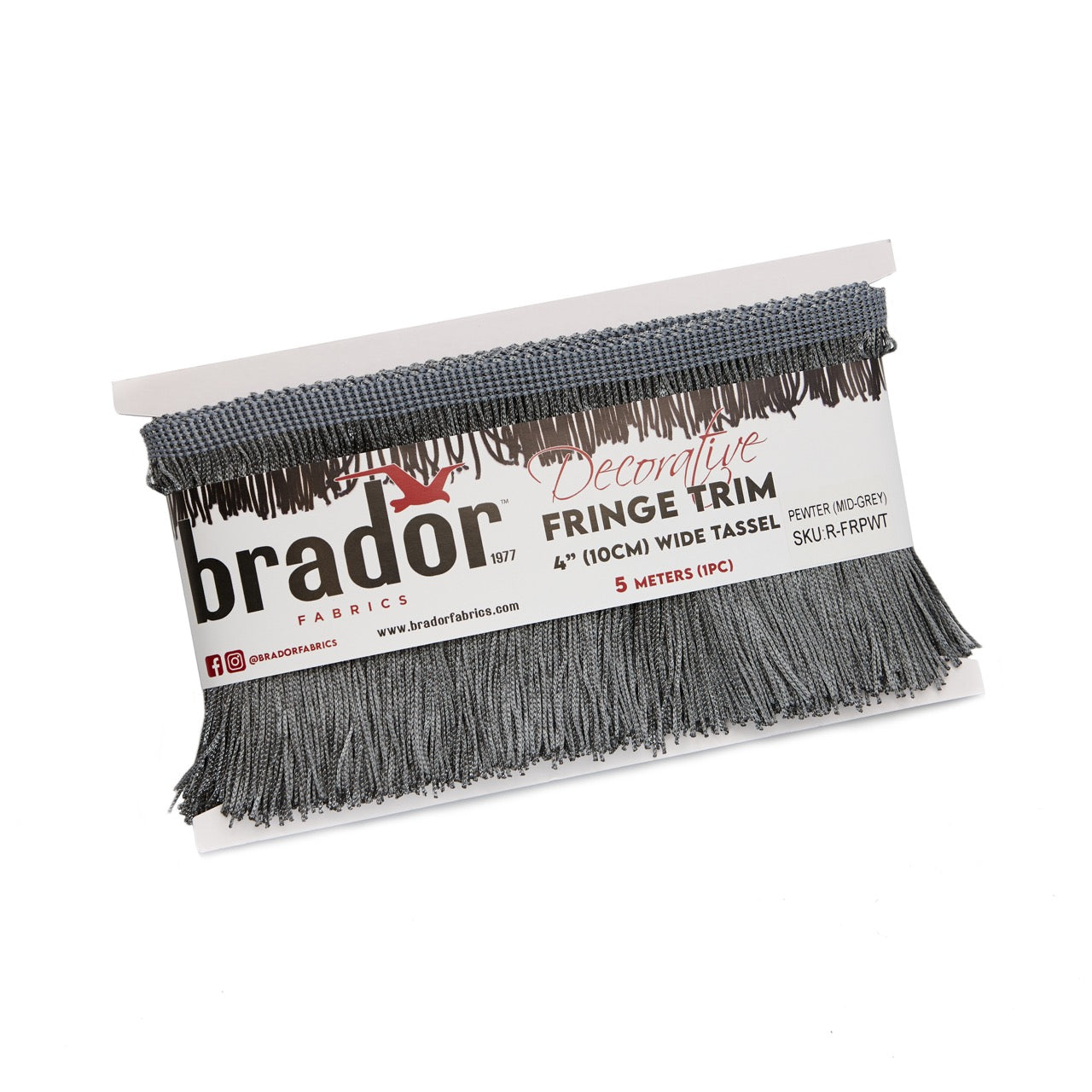 Fringe - Pewter (Mid-Grey) (pack)