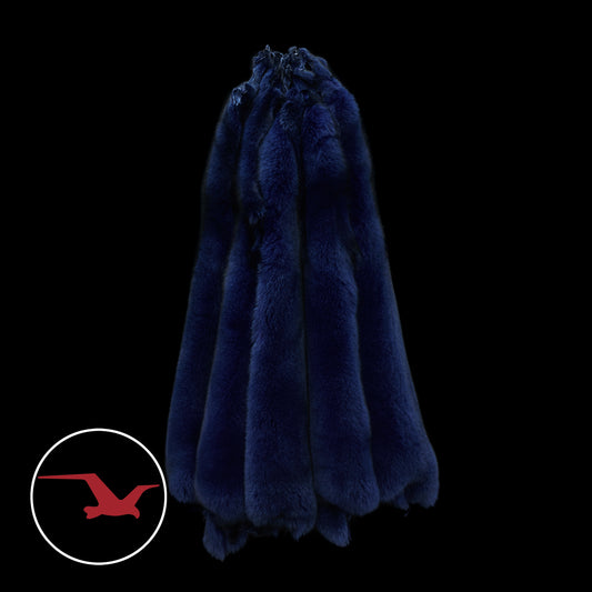 Dyed Norweigan Blue Fox Fur - Pacific Blue