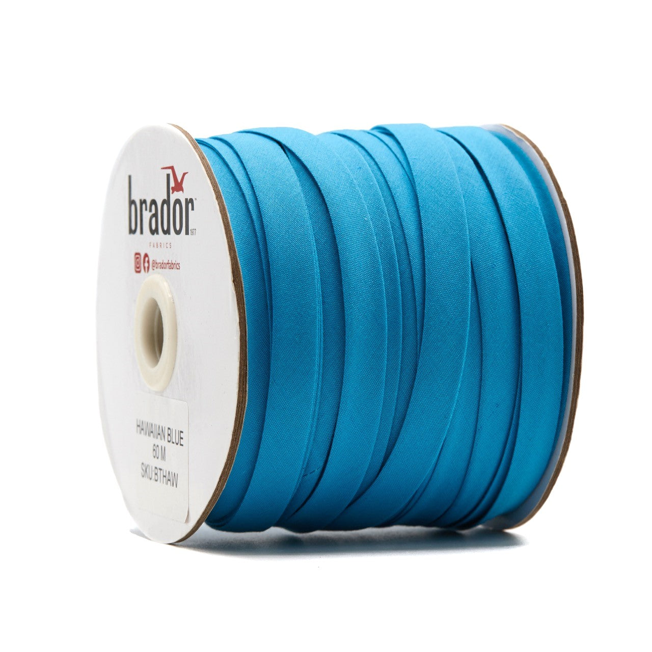 Bias Tape - Hawaiian Blue 13mm (roll)