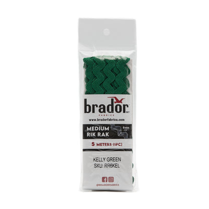 Rik Rak - Kelly Green 6mm Pack