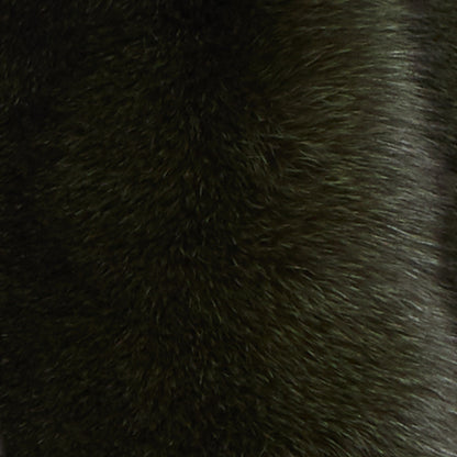 Dyed Norweigan Blue Fox Fur - Khaki (Forest Shadow) - detail