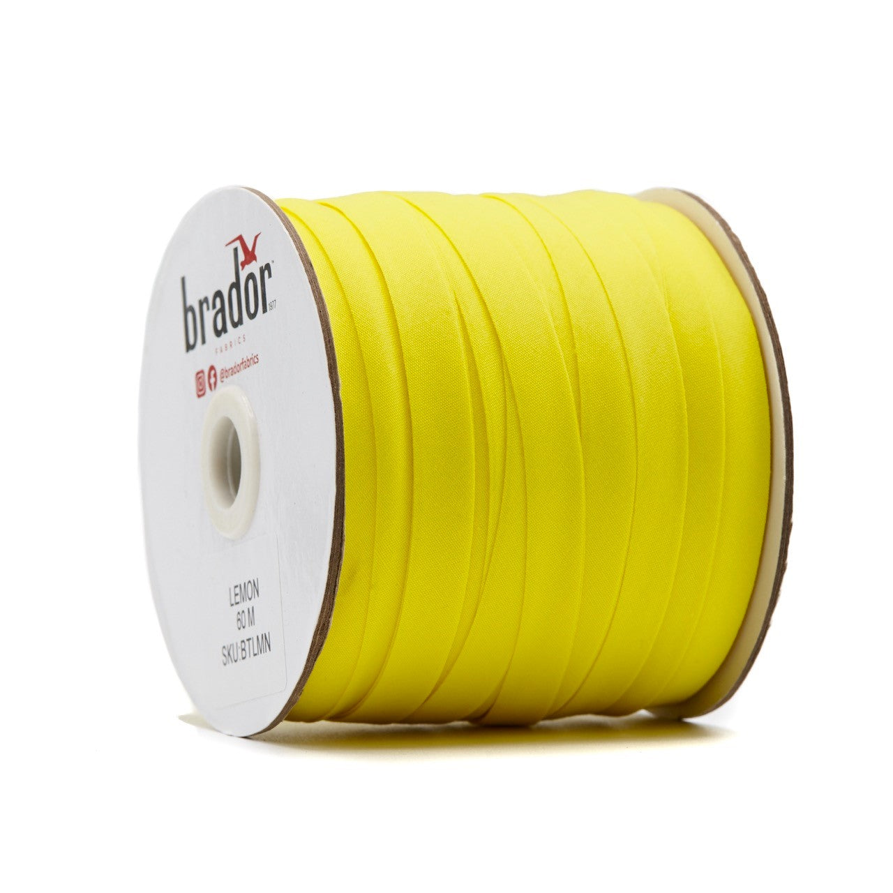 Bias Tape - Lemon 13mm (roll)