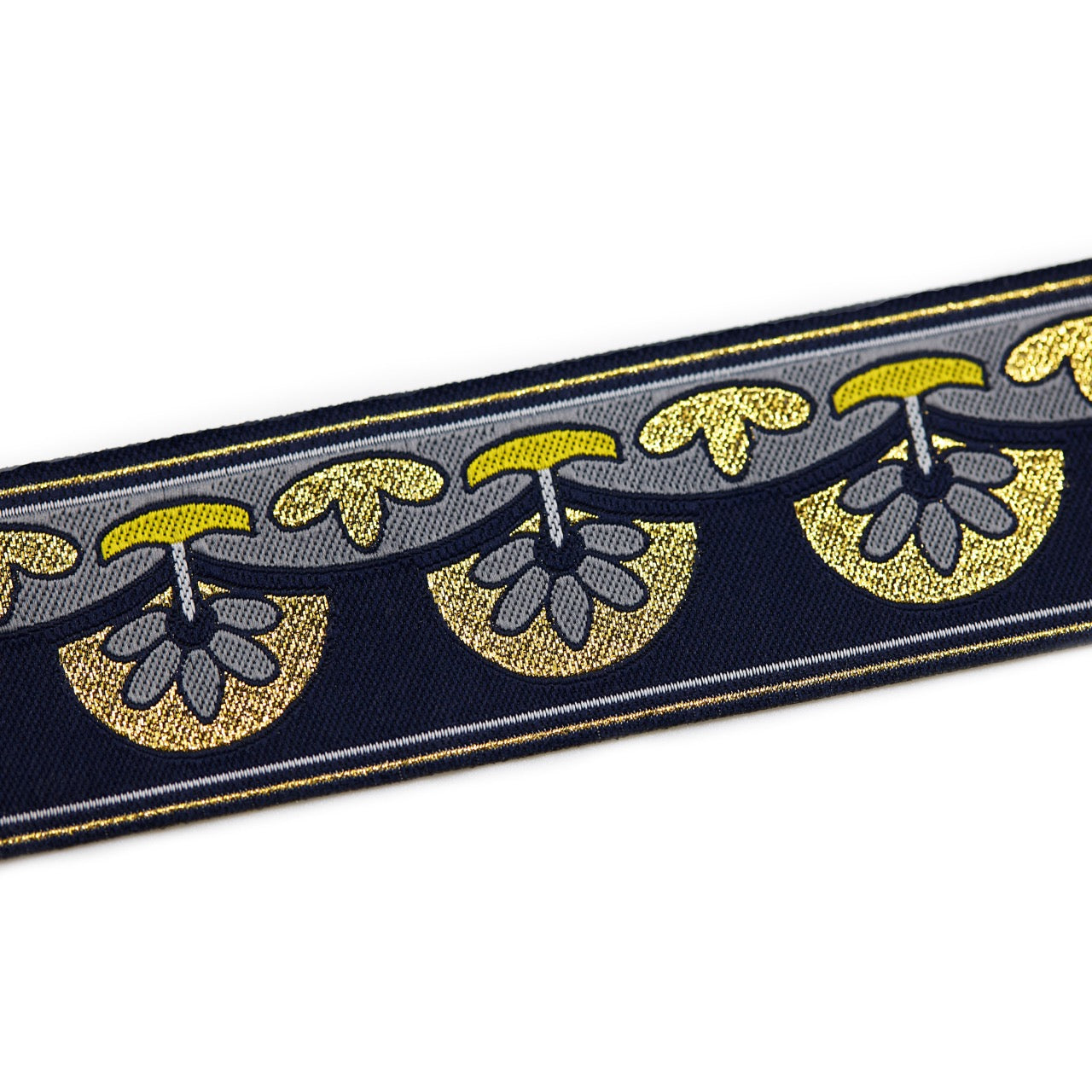 InukChic® Ulu/Flower Trim - Navy Metallic (detail)