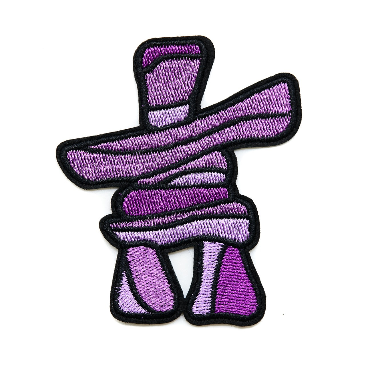 Arctic Collection Iron-On Patches - Inukshuk - Purple