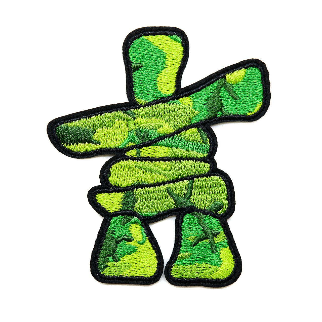 Arctic Collection Iron-On Patches - Inukshuk - Green Camo