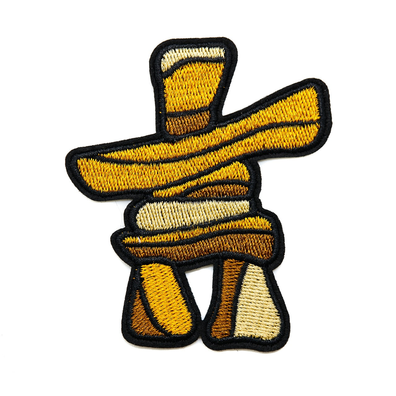 Arctic Collection Iron-On Patches - Inukshuk - Copper