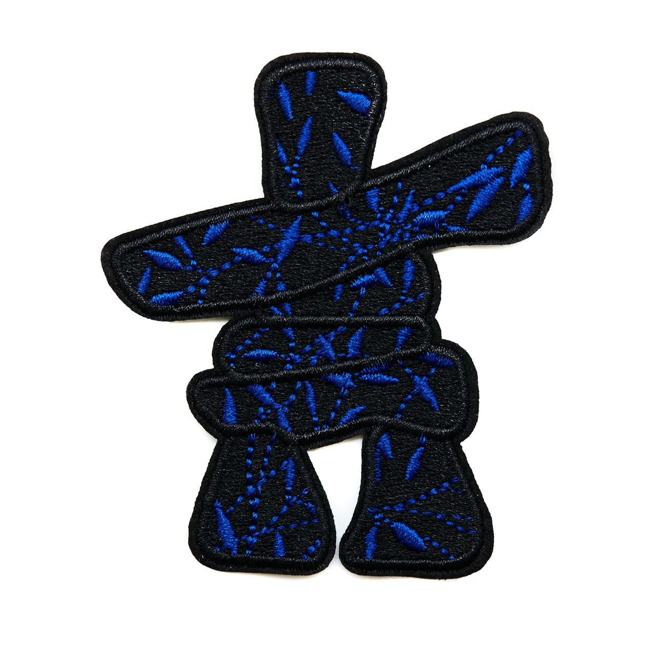 Arctic Collection Iron-On Patches - Inukshuk - Ivy Blue