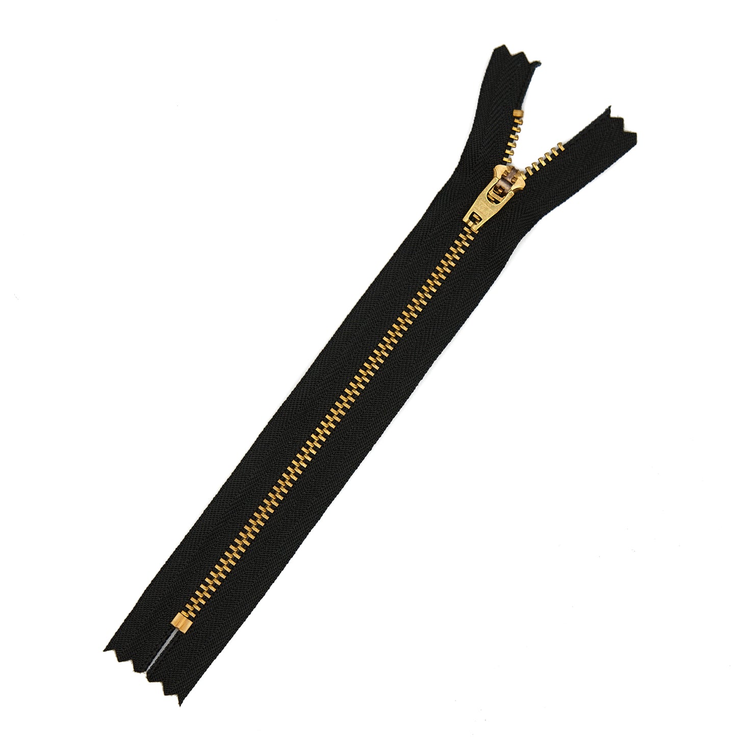 Pocket Zippers - Black (Metal - Brass Thin Tooth)