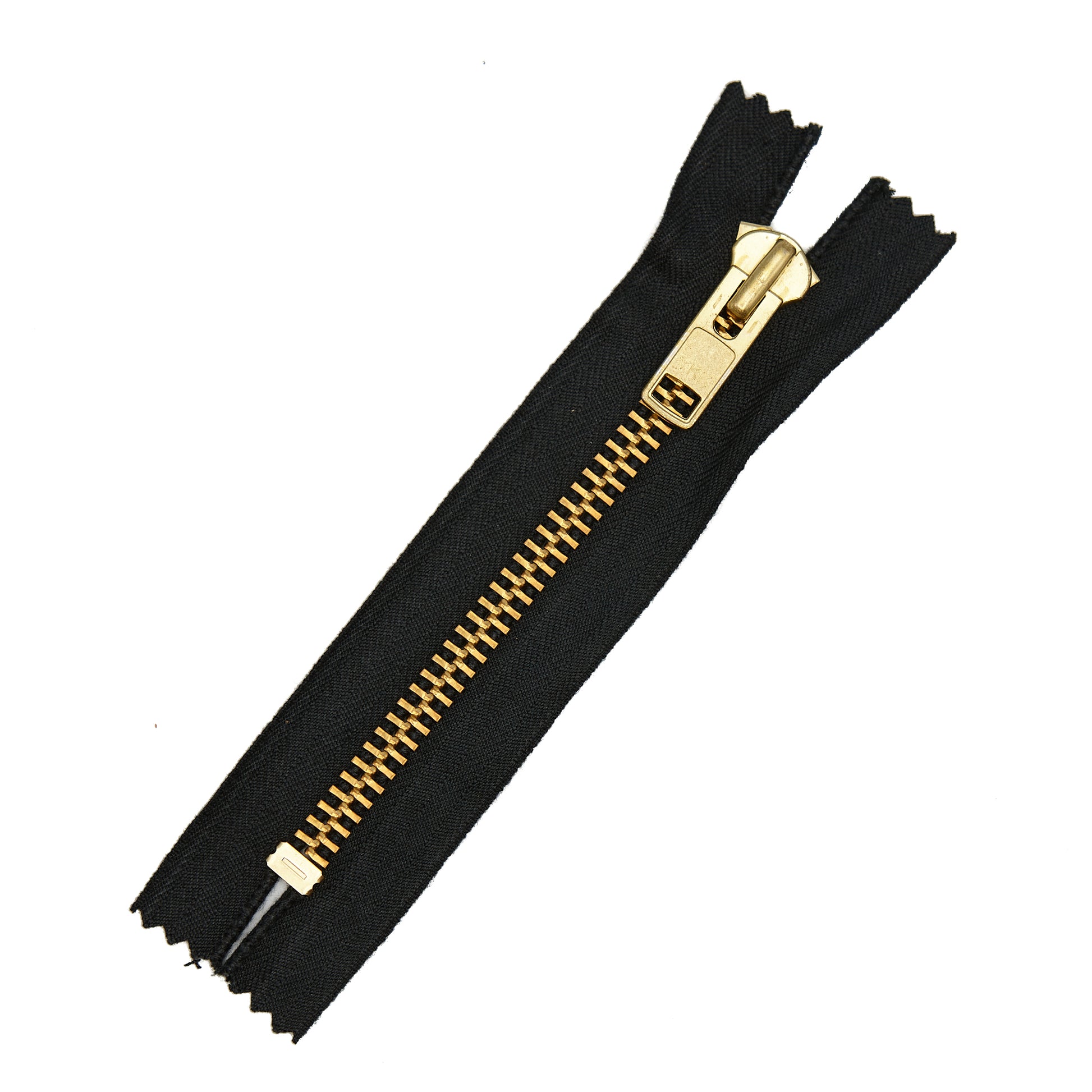 Pocket Zippers - Black (Metal - Brass Large Tooth)