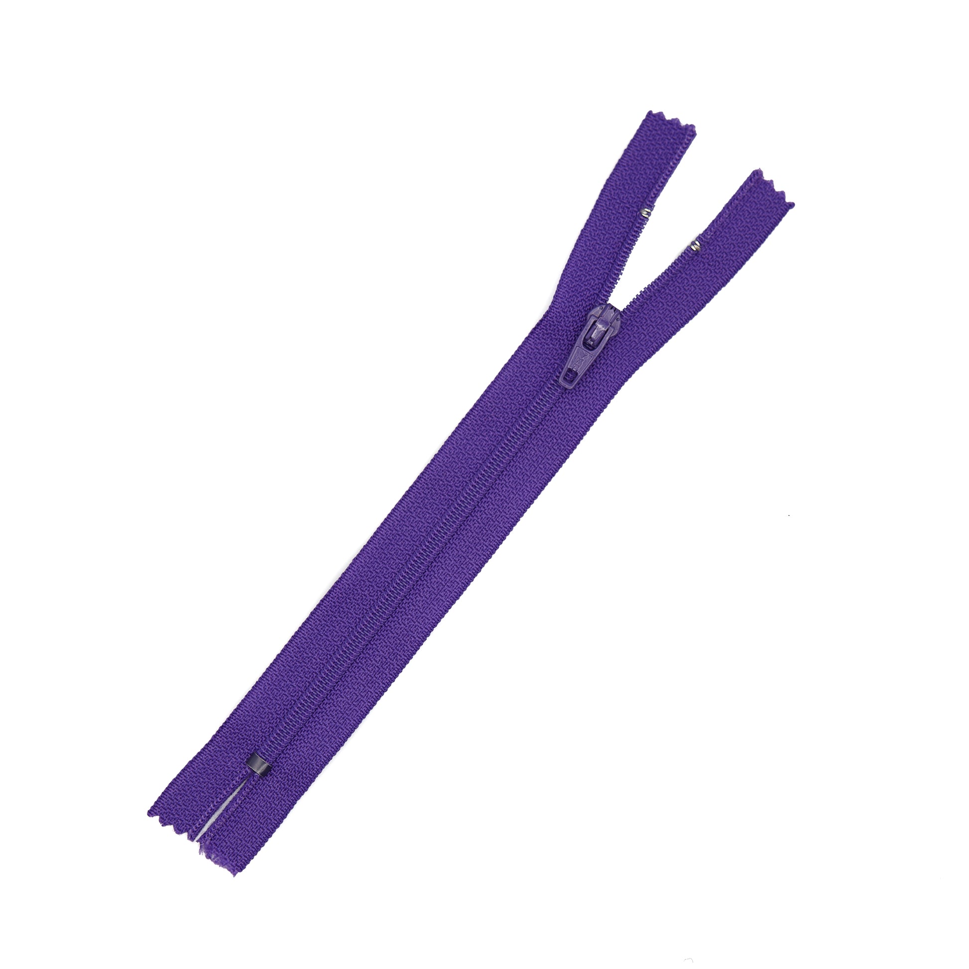 Pocket Zippers - Purple (Nylon Coil)