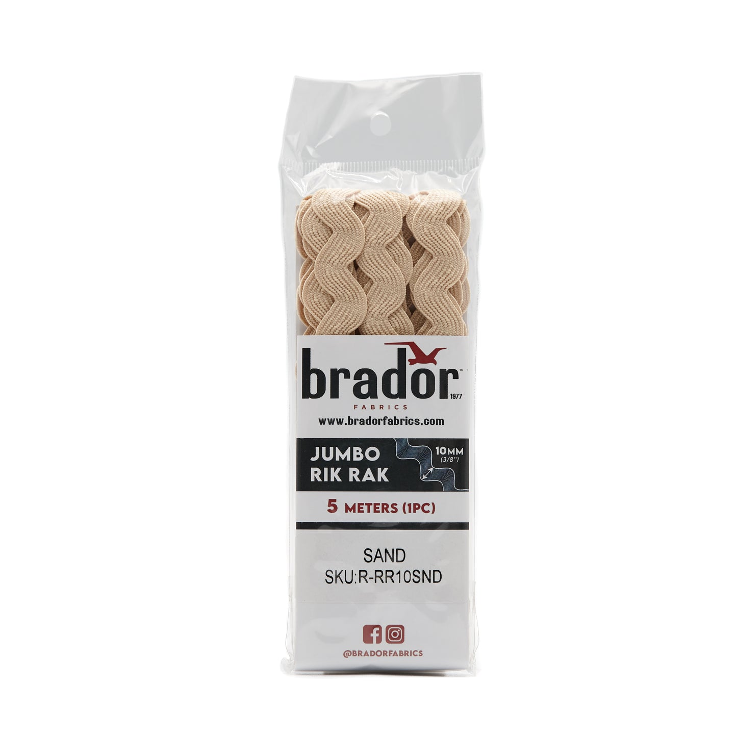 Rik Rak - Sand 10mm Pack