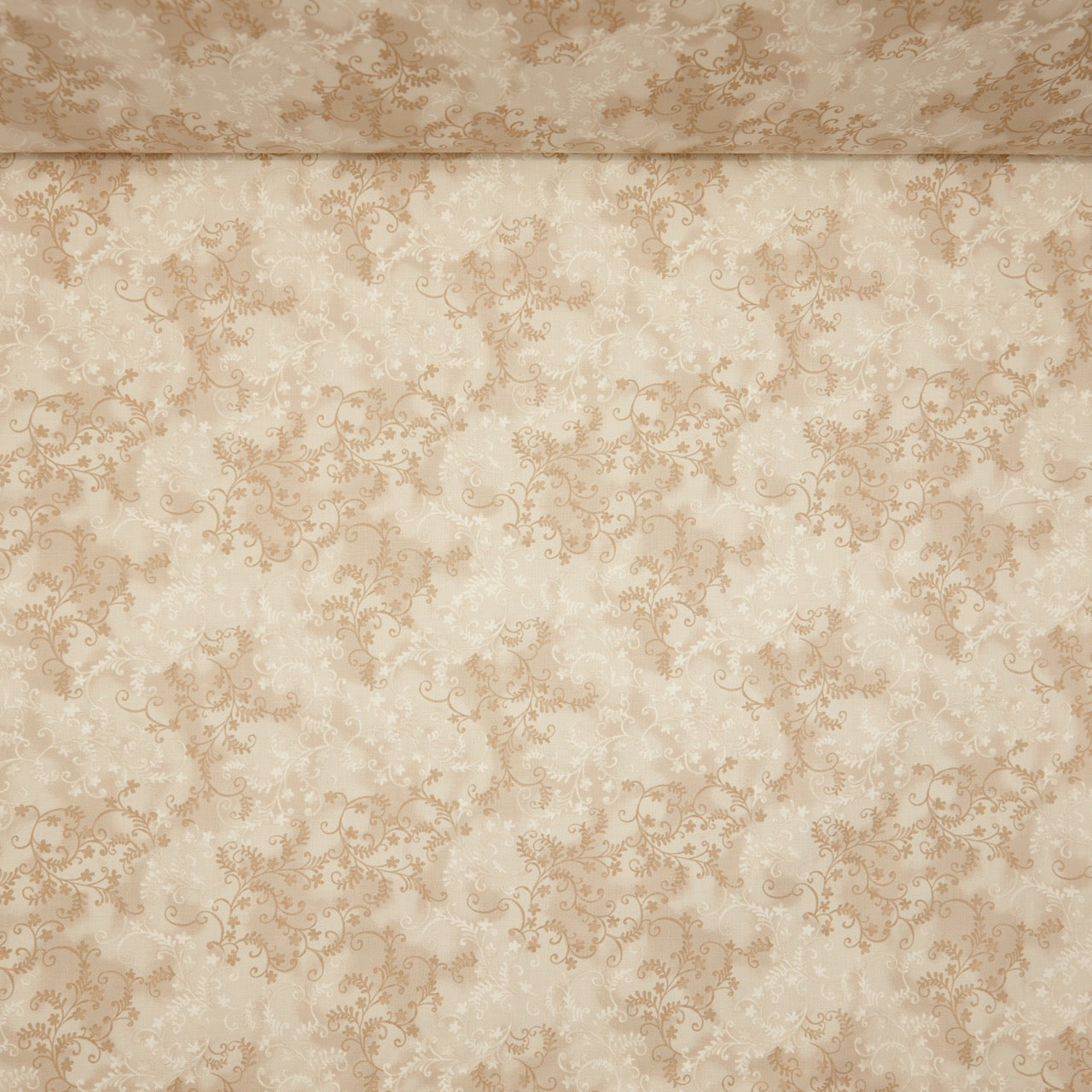 Quilting Cotton - Floral - Tan Flourish