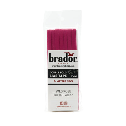 Bias Tape - Wild Rose 7mm (pack)