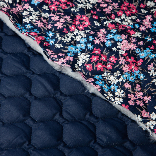 Double Sided Quilted Cotton - William Floral