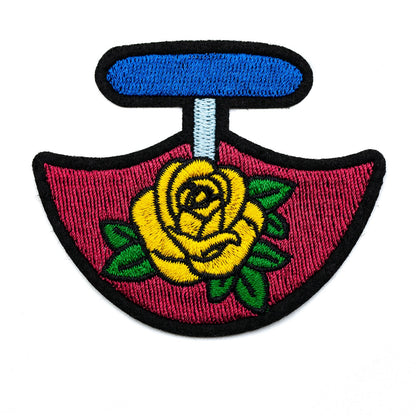 InukChic® Iron-On Patches - Rose Ulu - Raspberry