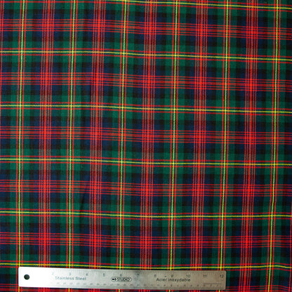 Tartan C - Red, Green, Navy Squares Full SIze