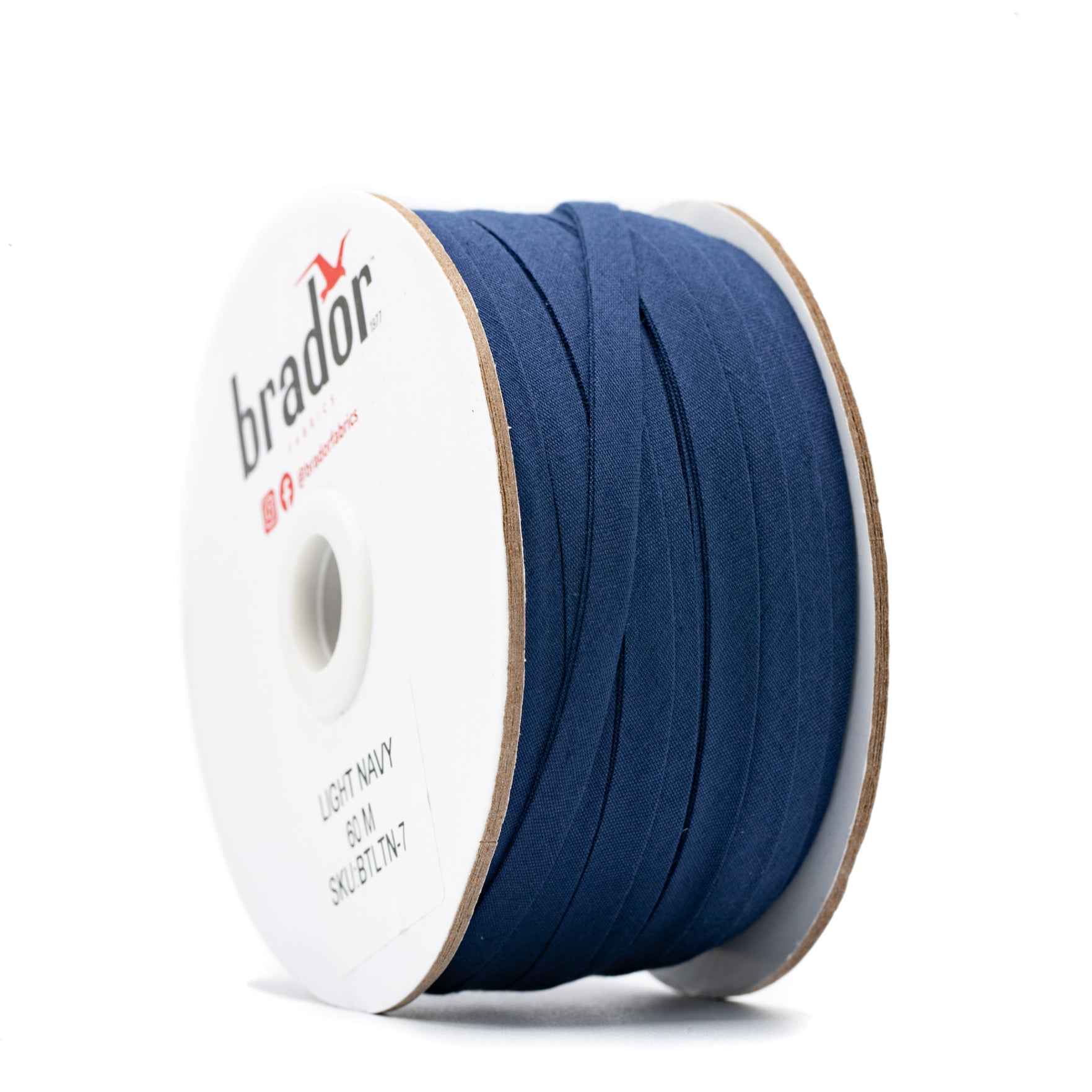 Bias Tape - Light Navy - 7mm (stand)